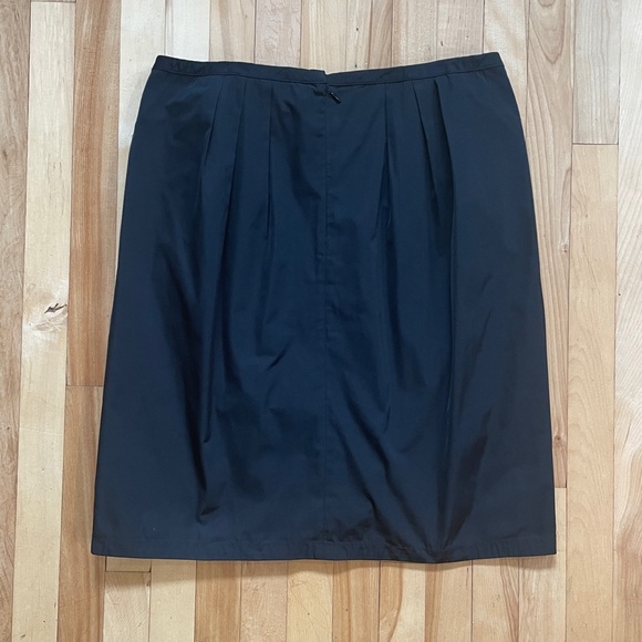 Lida Baday Canadian Designer Stylish Black Statement Bow Tailored Skirt - Sz 8 - Picture 4 of 12